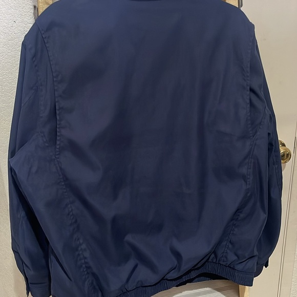 Polo Ralph Lauren Navy Harrington Plaid Lined Full Zip Jacket in Size L - Picture 10 of 15